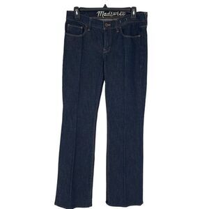 Madewell Womens Boot Legger Jeans Denim Pocket Dark Wash Stretch Blue Size 28x30